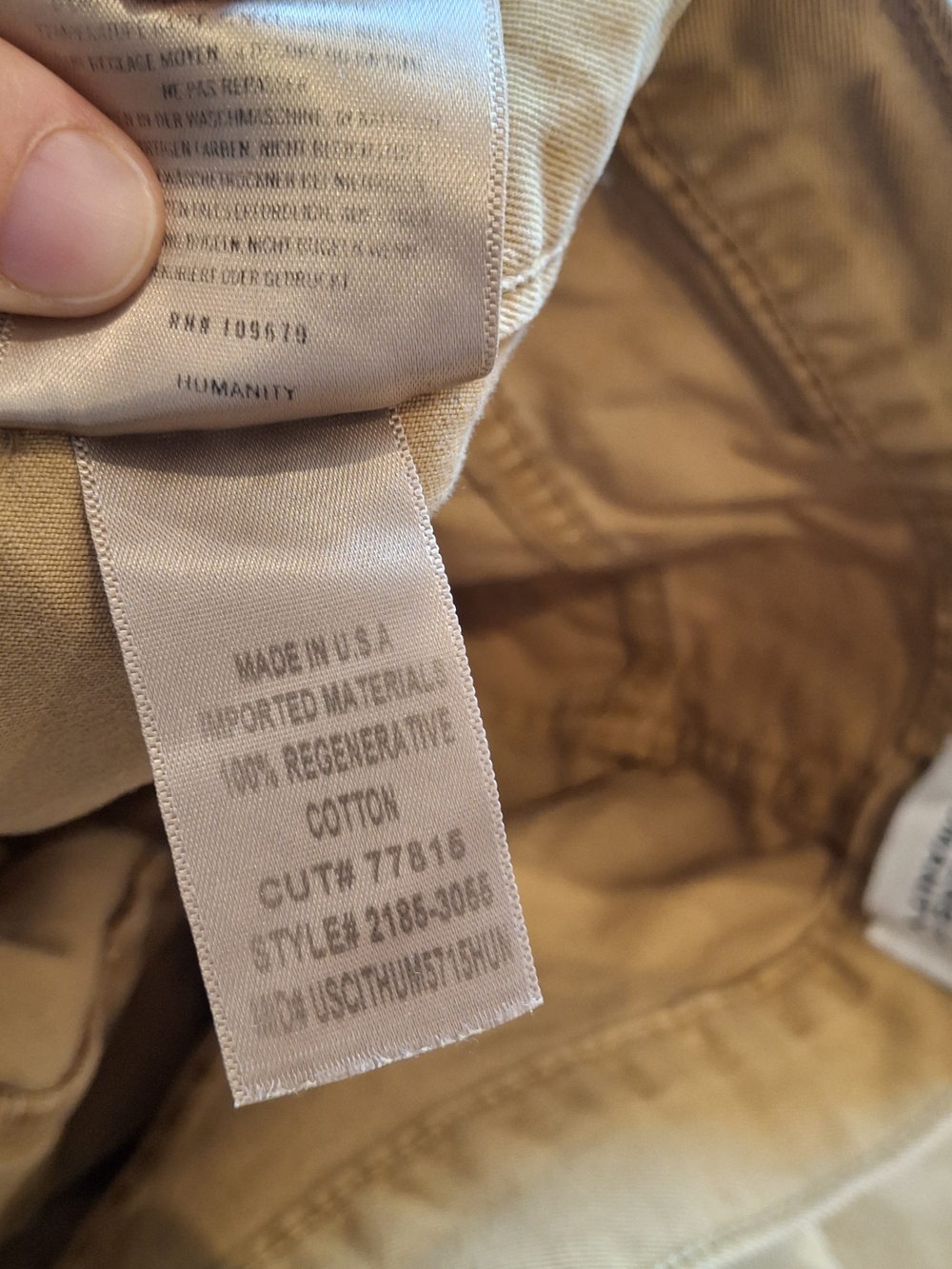 NWOT Women's Citizens of Humanity High Rise Wide Leg Utility Pants Beige Size 26 - Picture 6 of 15